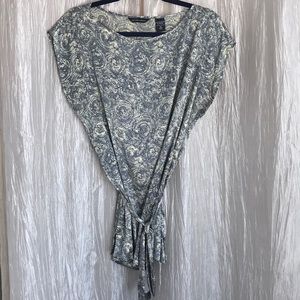 New York & Co blouse with tie.